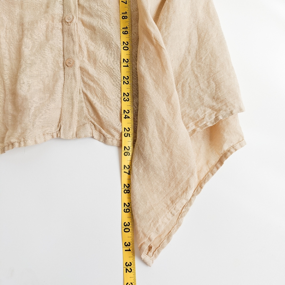 Sacred Threads Linen Cotton Blend Tunic Blouse - Picture 3 of 16